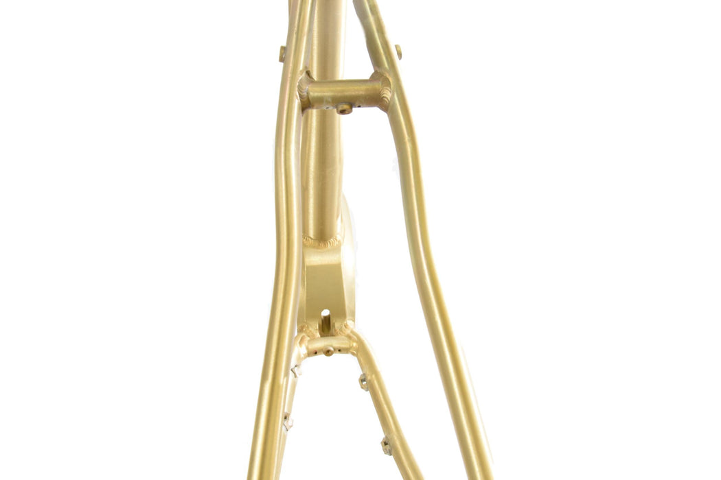 New E Bike Alloy Frame 700c (28”) Raw Finish 53cm Aluminium For Mid Motor Mount Bosch