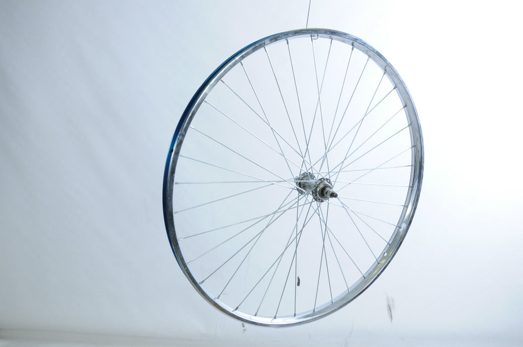 26 x 1 3-8 FRONT WHEEL VINTAGE ROADSTER BIKE WESTRICK CHROME RIM ROD OR CALIPER