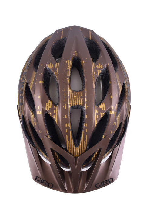 MED SIZE 55-59cm GIRO "PHASE" MOUNTAIN BIKE HELMET 27 VENT BROWN & GOLD 50% OFF