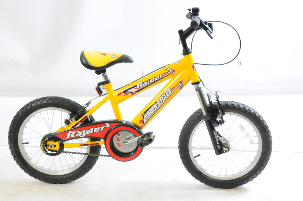 “RAIDER” FANTASTIC HARDTAIL 16” WHEEL KIDDIES MTB BIKE FRONT SUSPENSION ONE ONLY