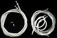 VINTAGE TANDEM FULL BLACK OR WHITE RIBBED BRAKE & GEAR CABLE BESPOKE TAILOR MADE - Bankrupt Bike Parts