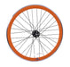 PAIR 700c 622-13 FLIP FLOP FIXIE WHEELS,NOVATEC SEALED HUB DEEP WALL RIMS ORANGE - Bankrupt Bike Parts