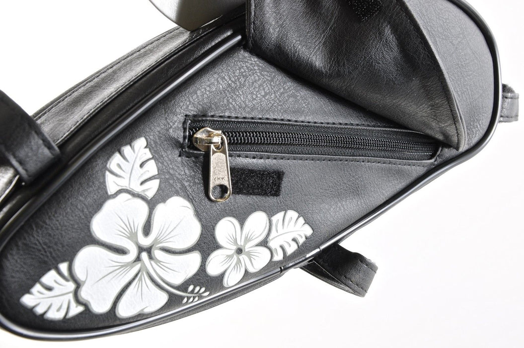 ELECTRA TOWNIE LADIES FRAME BAG CLASS USA TYPE CRUISER,DRAGSTER BLACK FLORAL
