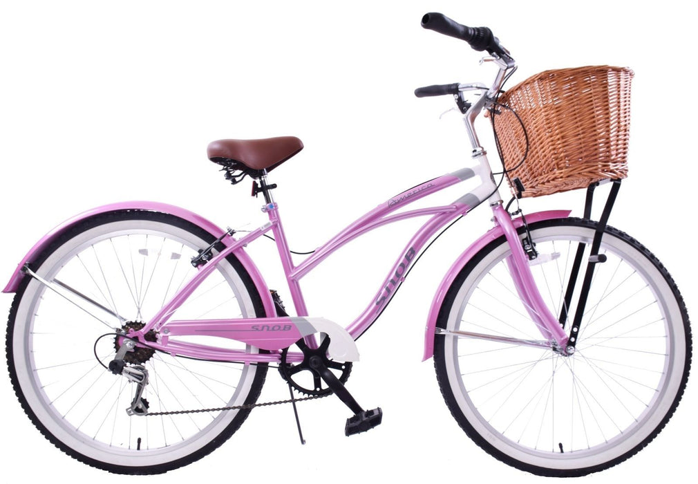 LIFESTYLE LADIES BICYCLE USA 16" BEACH CRUISER CLASSIC CALIFORNIA STYLE+BASKET