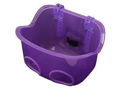 PURPLE TOY TEDDY BEAR FRONT BIKE BASKET HOLDER SEAT CHILD BOY GIRL FUN ACCESSORY