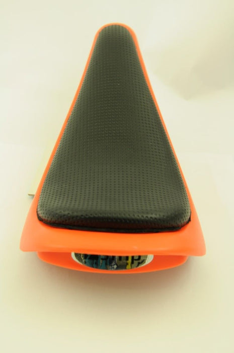 BMX FREESTYLER SEAT SMP MODERN DUAL ORANGE TOP LIGHTLY PADDED SADDLE NOS