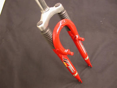 SUSPENSION FORK RST156L OMNI 26" MTB BIKE RED 1 1-8" 28.6 THREADED 142mm REDUCED