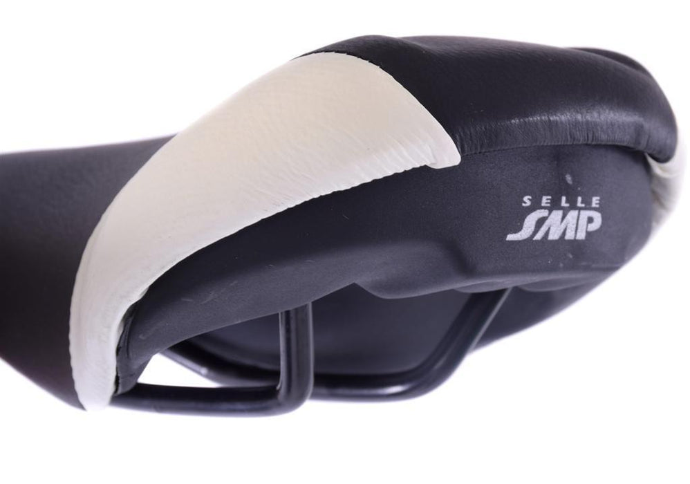 BIKE SEAT SELLE SMP BLACK & WHITE PADDED COMFORT FOR MTB,FIXIE,BMX BIKE SADDLE