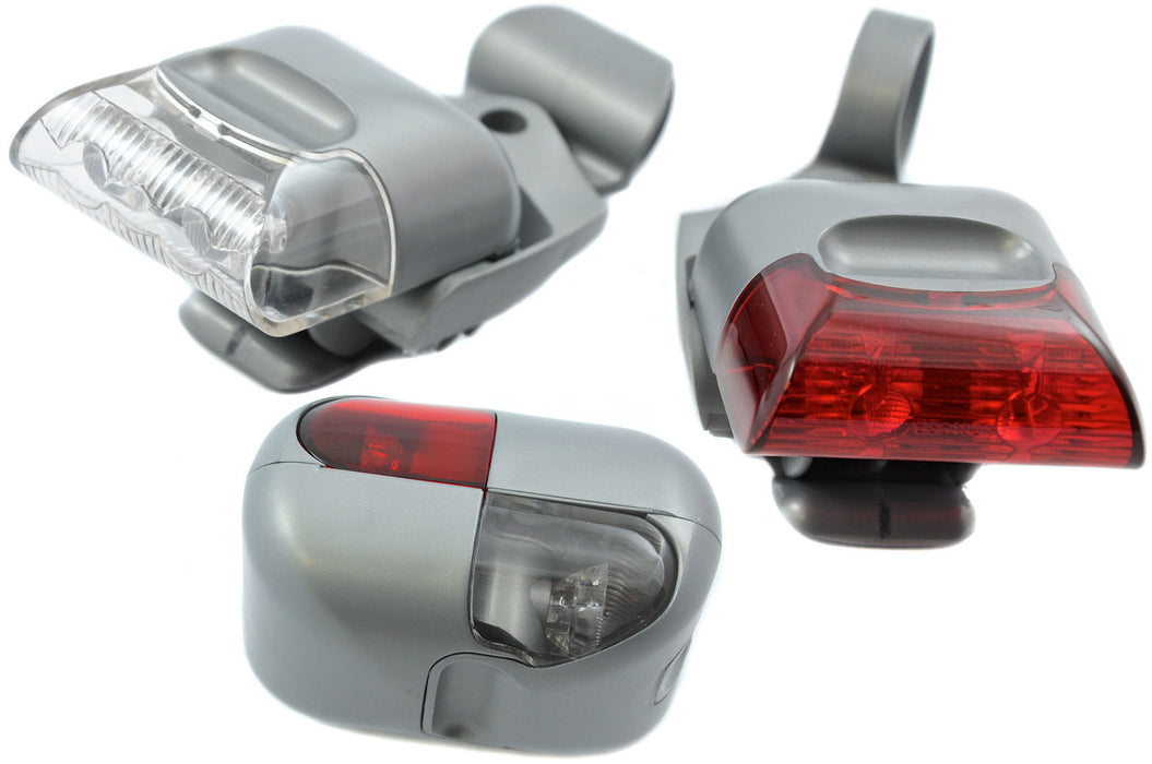 LOC-LITE SPECIAL LED BIKE LIGHTS THAT LOCK TOGETHER IN YOUR POCKET GREAT DESIGN