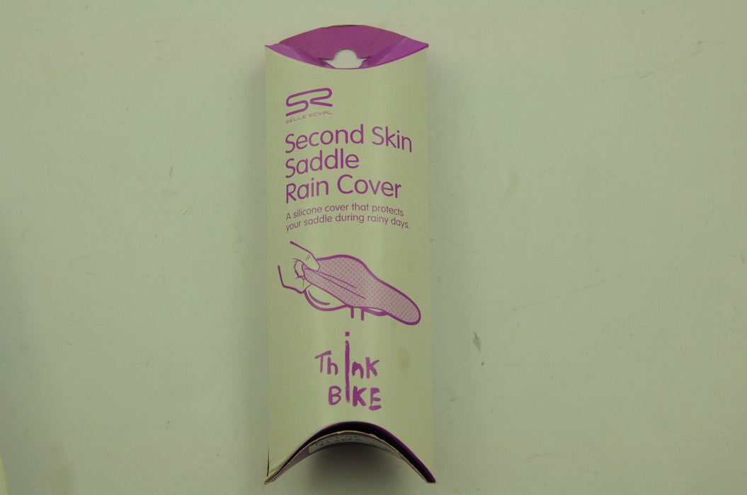 WATERPROOF SILICONE “SECOND SKIN” BIKE SADDLE COVER "THINK BIKE" PURPLE