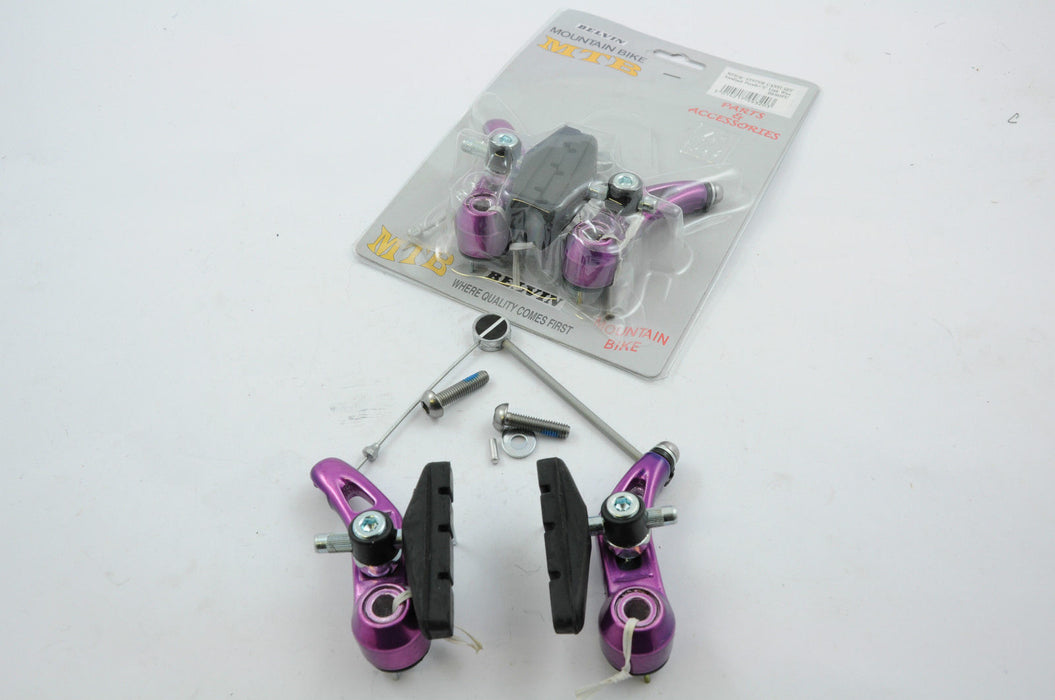 FIXIE MTB 6061 ALLOY CANTI-LEVER BRAKES FRONT AND REAR BRAKE SET PURPLE