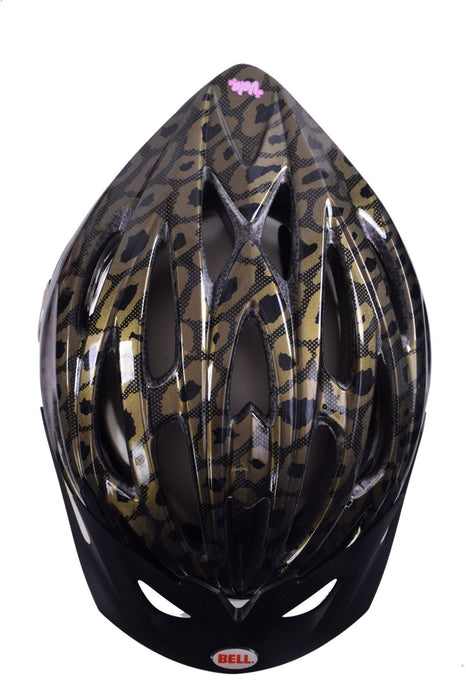 BELL VELA GOLD LEOPARD WOMENS BIKE HELMET LADIES CYCLE 50-57cm IDEAL PRESENT