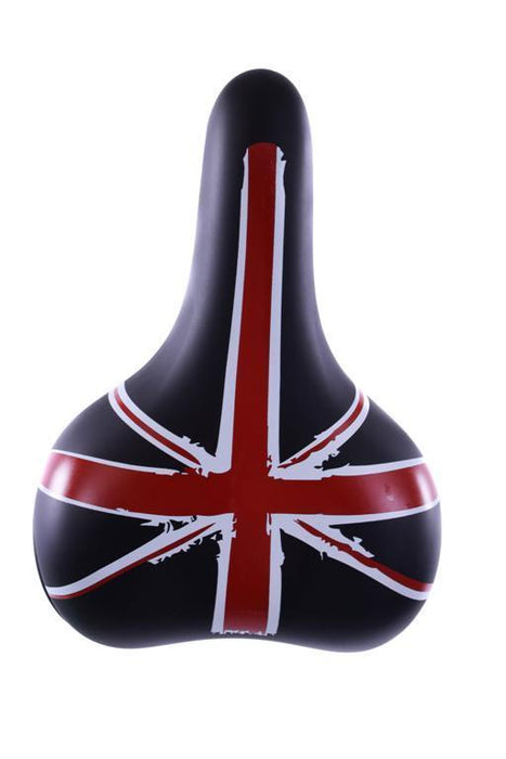 SELLE ROYAL UNISEX UNION JACK BIKE EXTRA COMFORT SADDLE BLACK SEAT