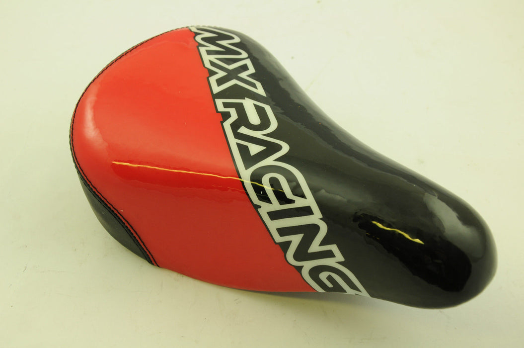 RALEIGH "MX RACING” KIDDIES 12” BIKE SADDLE, SEAT NO BRACKET RED-BLK WBZP127 NEW