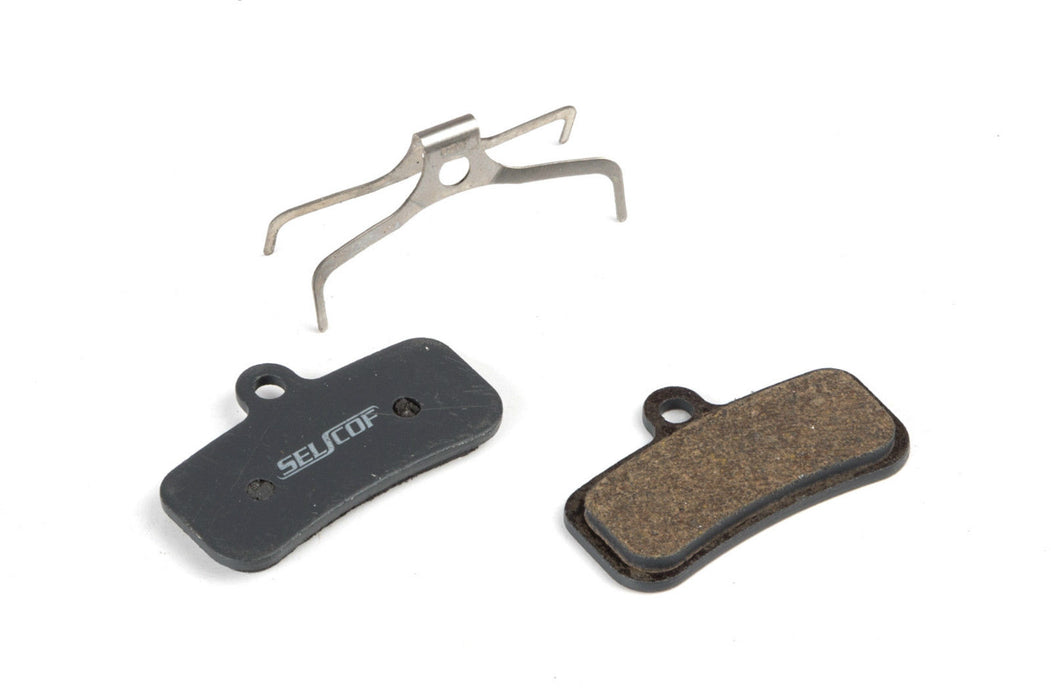 SELCOF SEMI METALLIC DISC BRAKE PADS FOR SHIMANO SAINT 4 PISTONS, S-234