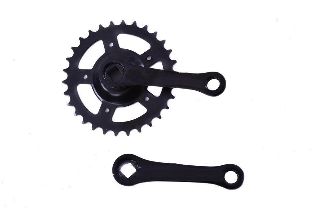 CHILDS BIKE 30 TEETH SINGLE COTTERLESS CHAINWHEEL & CRANK SET,105mm LONG CRANK,