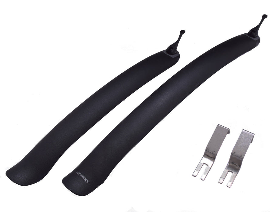 PAIR CLIP ON CLIP OFF BIKE MUDGUARDS SUIT ROAD BIKES, RACERS, FOLDERS, HYBRIDS E