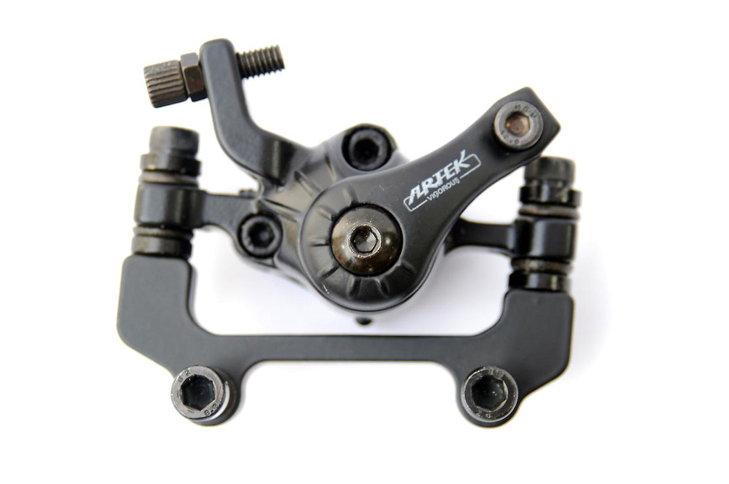 Artek MTB Front Disc Brake Mechanical Cable Type Caliper + 160mm Rotor Incl Bolts