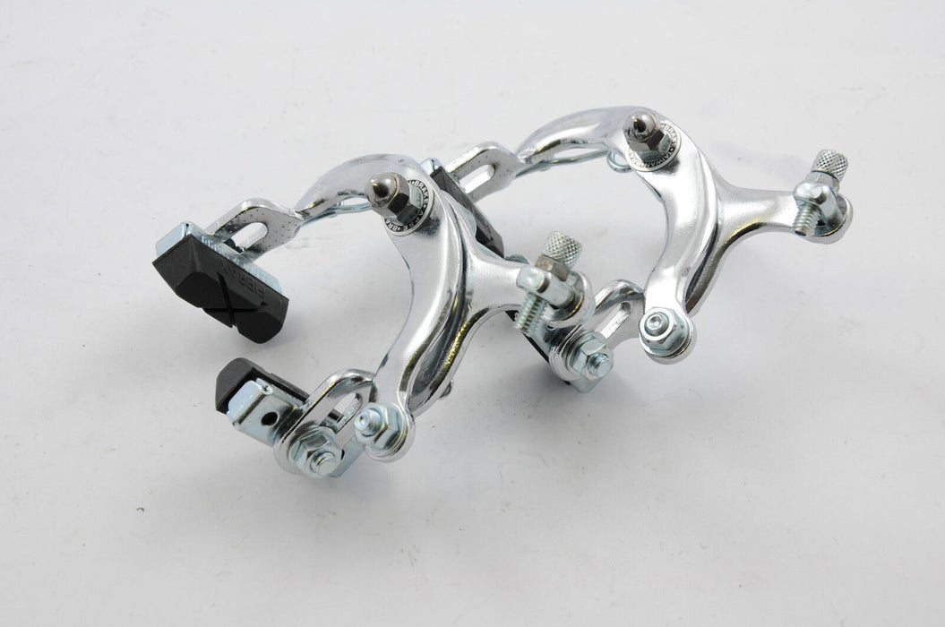 60’s,70’s,80’s RACING BIKE SHORT REACH 50mm CHROME BRAKE CALIPERS RACER CYCLE