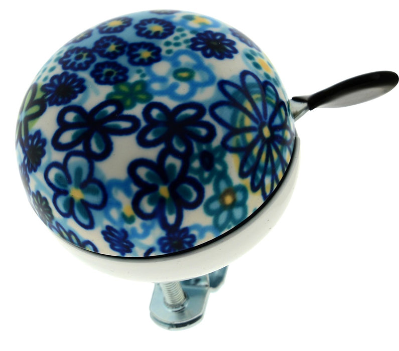 RETRO FUN COLOURED PATTERNED BICYCLE BELL 60mm PAINTED STEEL DING DONG BIKE BELL