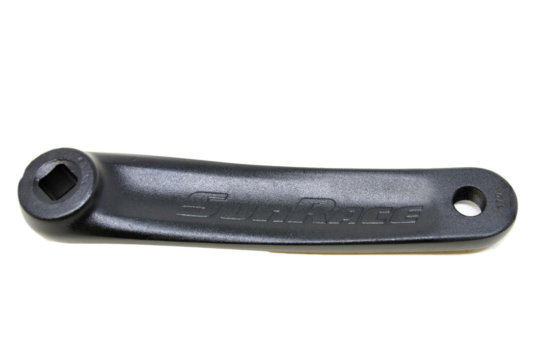 Sunrace Cotterless Square (Diamond) Taper Lefthand Crank 170mm Pedal Arm BLK