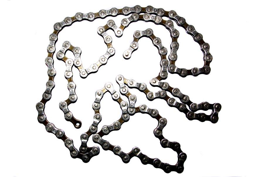 SHIMANO COMPATIBLE 7 OR 8 SPEED MTB CHAIN 1-2" x  3-32" MOUNTAIN BIKE CHAIN 116 LINKS