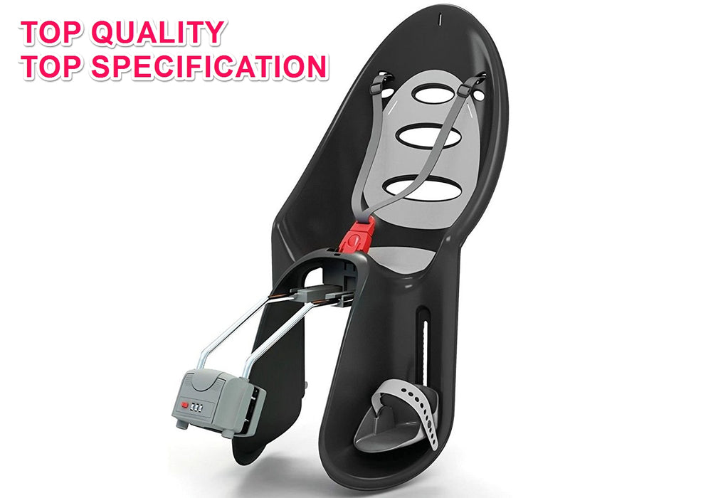 OK BABY EGGY RELAX RECLINING REAR MOUNTED BIKE CHILD BABY SEAT BLACK MAX 22klgs TOP QUALITY & SPEC