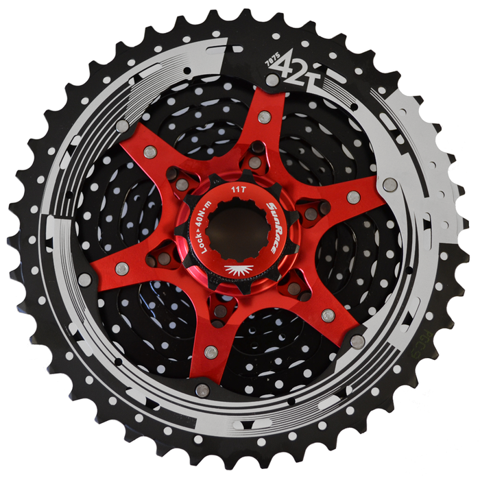 Shimano & Sram Compatible Sunrace 11- 42 Teeth 10 Speed MTB Mountain Bike Cassette Choose MX3 Black Or MX3 Silver