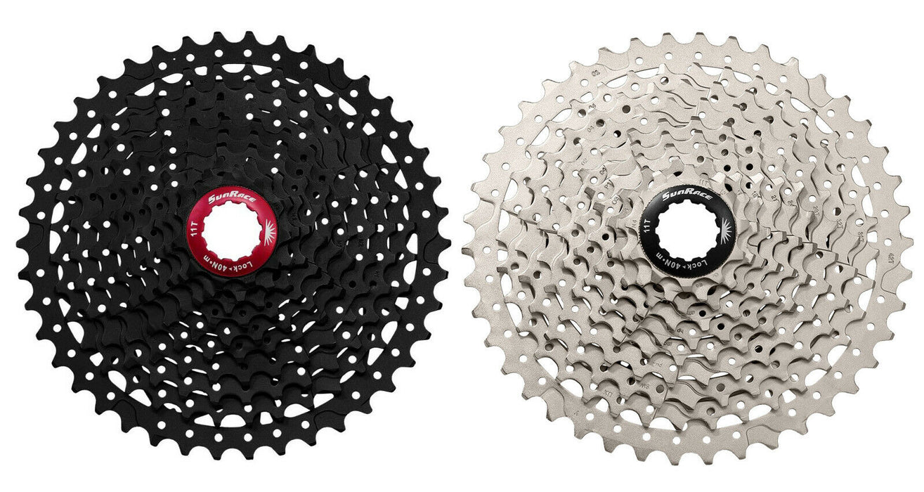 Shimano & Sram Compatible Sunrace 11- 42 Teeth 10 Speed MTB Mountain Bike Cassette Choose MX3 Black Or MX3 Silver