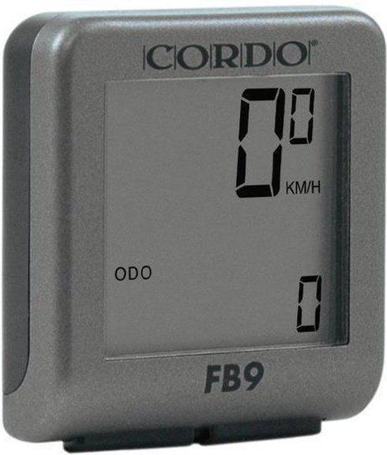 Cordo FB9 9 Function Bike Computer Silver - Speed - Max Speed - Distance & More