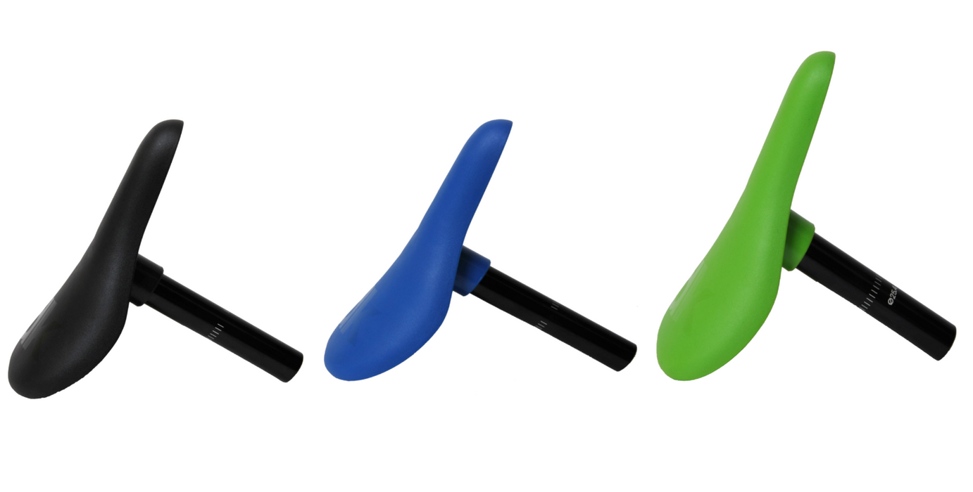 DK Conductor BMX Saddle Polycarbonate Bike Seat Fitted With 25.4mm (1") Seatpost  Choose Blue Black or Green