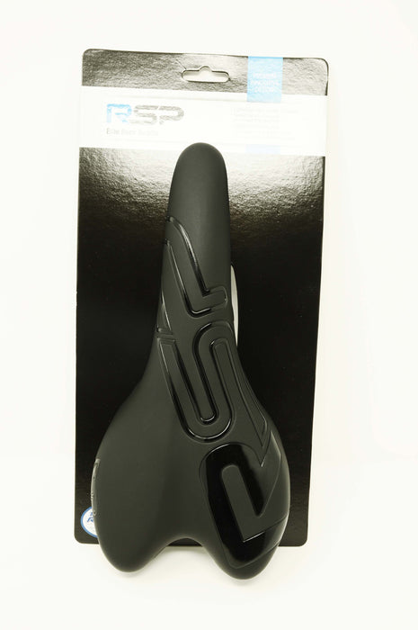 RSP ELITE RACING CYCLE SEAT ROAD BIKE SADDLE LIGHTWEIGHT Cro-Mo RAILS BLACK -50% OFF