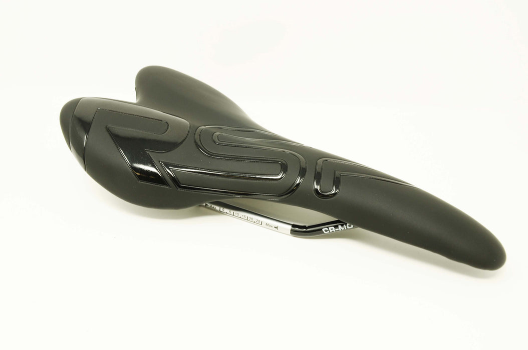 RSP ELITE RACING CYCLE SEAT ROAD BIKE SADDLE LIGHTWEIGHT Cro-Mo RAILS BLACK -50% OFF