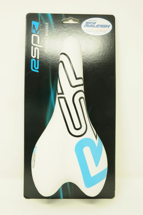 RSP PRO RACE SADDLE WHITE LEATHER GENTS MENS TITANIUM RAILS NORMALLY £39.99