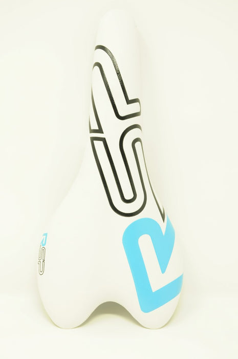 RSP PRO RACE SADDLE WHITE LEATHER GENTS MENS TITANIUM RAILS NORMALLY £39.99