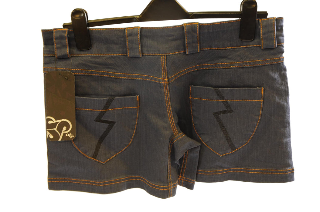 Sombrio Shuck Womens Jean Style Shorts Medium - 32” Waist Grey Indigo