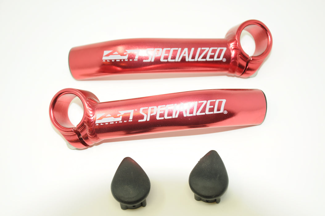 SPECIALIZED A1 "DIRT RODZ” MTB HANDLEBAR BIKE BAR ENDS SUPERBE DESIGN LIGHTWEIGHT ALLOY ALU RED