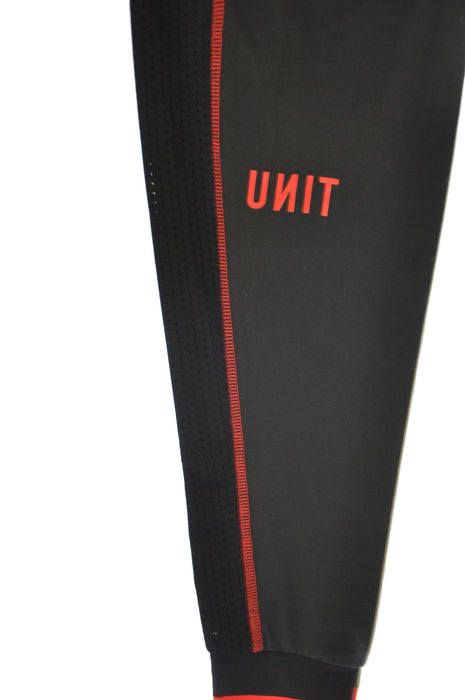 Unit MX Motocross Knee Brace Socks – UK size 10-12 Black-Red