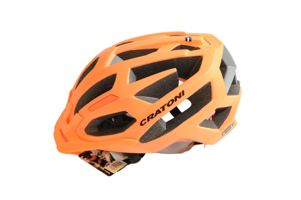 Cratoni C-FLASH MTB Helmet Low Profile - Neon Orange 59 – 62cm Reflective