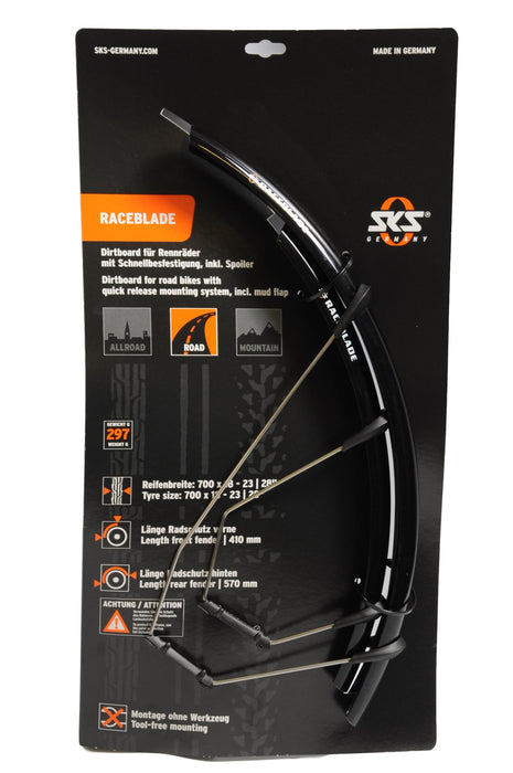 SKS RACEBLADE ROAD RACER BIKE QUICKFIT FULL MUDGUARD SET 27”or 28” 700c TYPE WHEELS