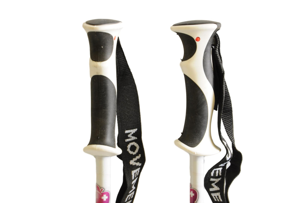 Movement Sweet Ski Poles Purple- White 125mm Steel Tip Ex Display