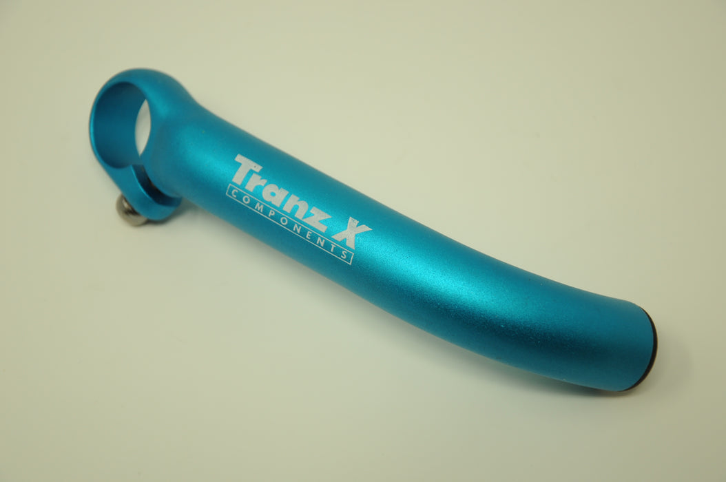 PAIR BLUE TRANS X FORGED ALLOY SKI TYPE BEND BAR ENDS HIGH QUALITY LIGHTWEIGHT HANDLEBAR BAR ENDS