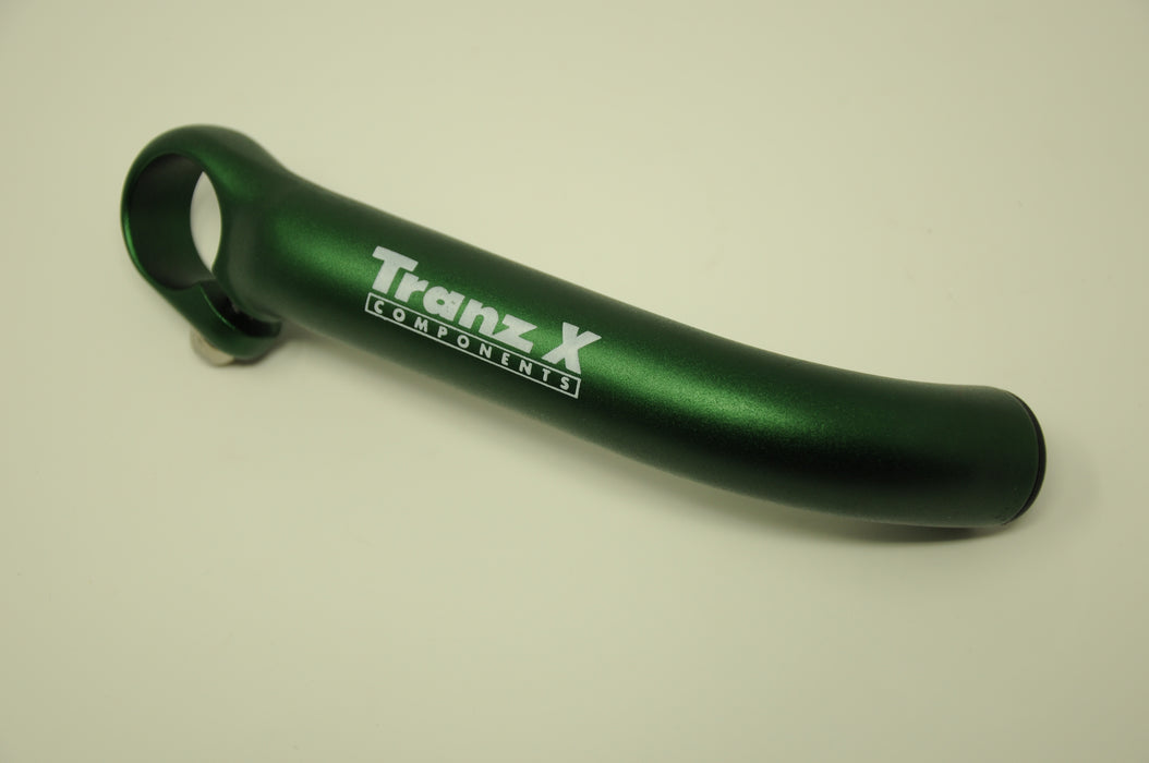 PAIR “ FOREST GREEN" TRANS X FORGED ALLOY SKI TYPE BEND BAR ENDS HIGH QUALITY LIGHTWEIGHT HANDLEBAR BAR ENDS
