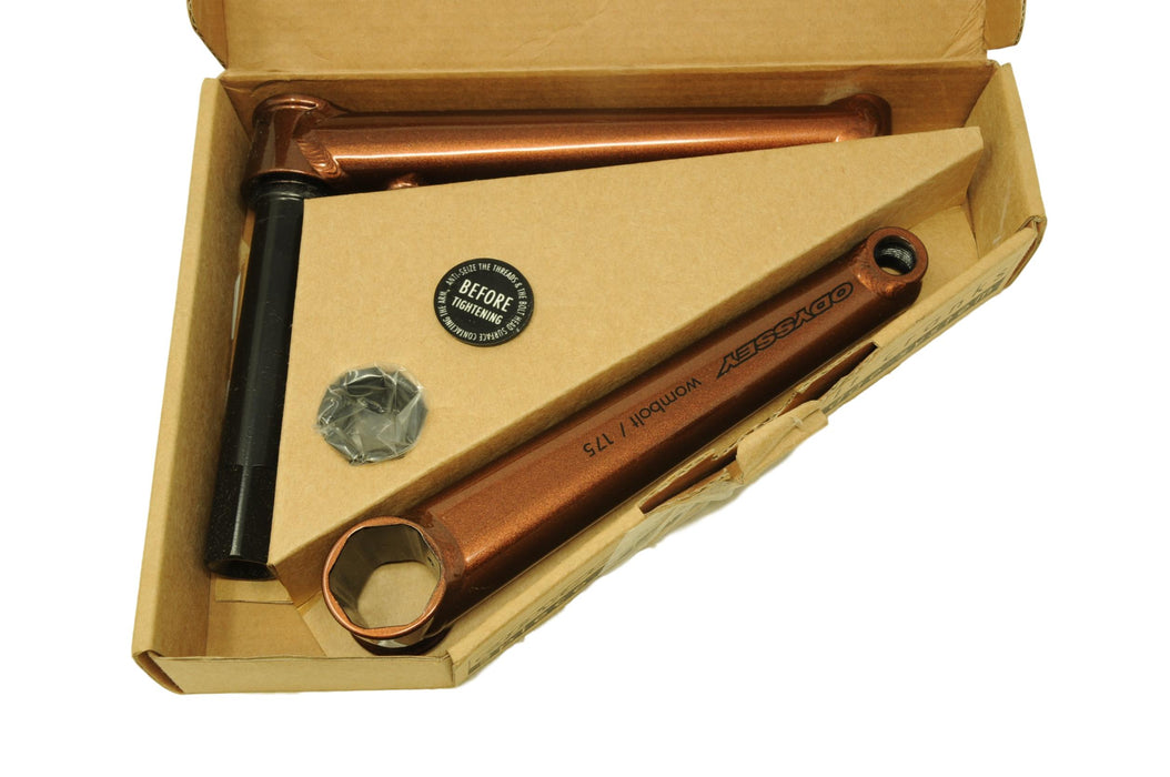 Odyssey Wombolt BMX Crank Arm Set - Metallic Brown - 175mm Cranks