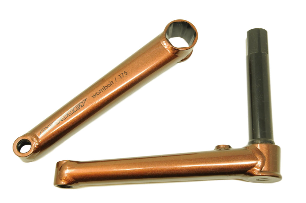 Odyssey Wombolt BMX Crank Arm Set - Metallic Brown - 175mm Cranks