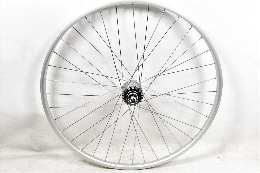 REAR FLIP FLOP BIKE WHEEL 26 X 1 3-8 ( 590 x 19) FIXIE  RIM + SEALED HUB 16t COG