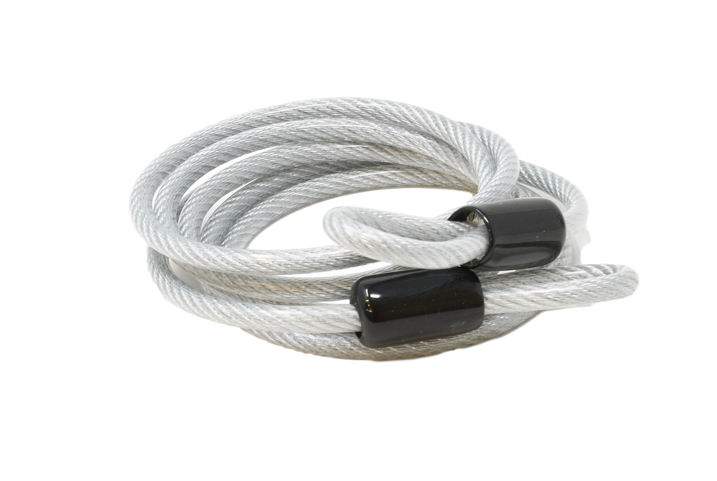 Great Value Bike Spiral Coil & Padlock Key Secure Cable Cycle Lock 6mm x 1800mm