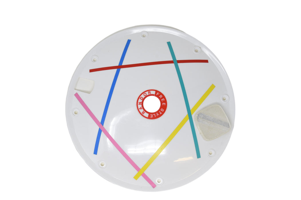 FULL SET OF WHITE BMX WHEEL DISC’s (4) FOR ANY 20” WHEEL CYCLE CHOICE OF STICKER