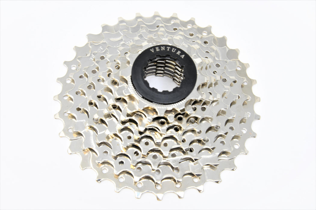 Shimano Compatible Ventura 8 Speed 12-32 Cassette Sprocket 8 Speed Free Hub Silver