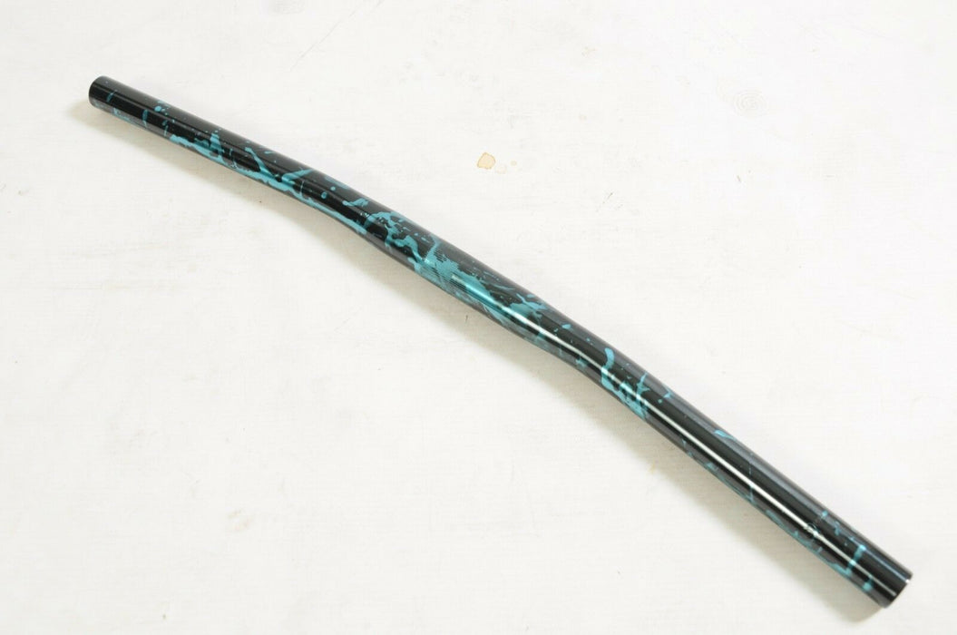 Alloy Bike Handlebar Trendy Graffiti Blue Black Paint Finish Make Bike Special